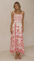 Michaela Maxi Dress - Pink Floral