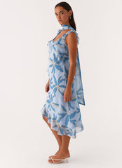 Fariday Midi Dress - Opulent Blue