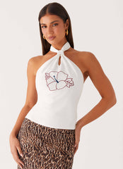 Herlie Halter Top - Off White