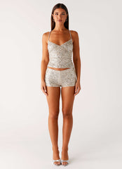 Maelis Cami Top - Silver