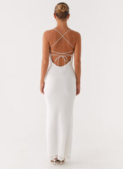 Paxton Beaded Maxi Dress - White