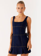 Preston Mini Dress - Indigo