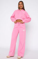 Offstage Wide Leg Sweatpants Bubblegum