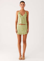 Savoir Beaded Mini Skirt - Mint