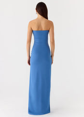 Stole My Heart Maxi Dress - Washed Navy