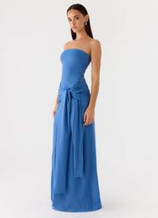 Stole My Heart Maxi Dress - Washed Navy