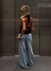Timeless Wide Leg Jeans - Bleached Blue