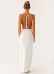 Yalina Knit Maxi Dress - Ivory