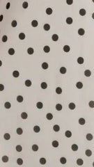 Cassara Maxi Dress - White / Black Polka Dot