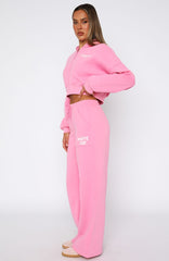Offstage Wide Leg Sweatpants Bubblegum