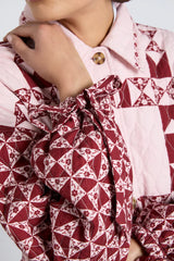 dahlia quilted coat - patchwork