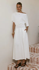 Aleski Maxi Dress - White