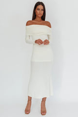 Juju Off-Shoulder Maxi Dress White