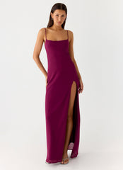 Alouette Maxi Dress - Plum