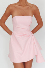 Minnesota Strapless Mini Dress Pink
