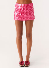 Movie Star Mini Skirt - Fuchsia