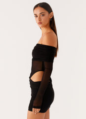 No Doubt Mini Dress - Black