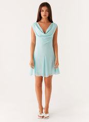 Shayla Mini Dress - Turquoise