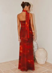 Songbird Maxi Dress - Scarlet Blur